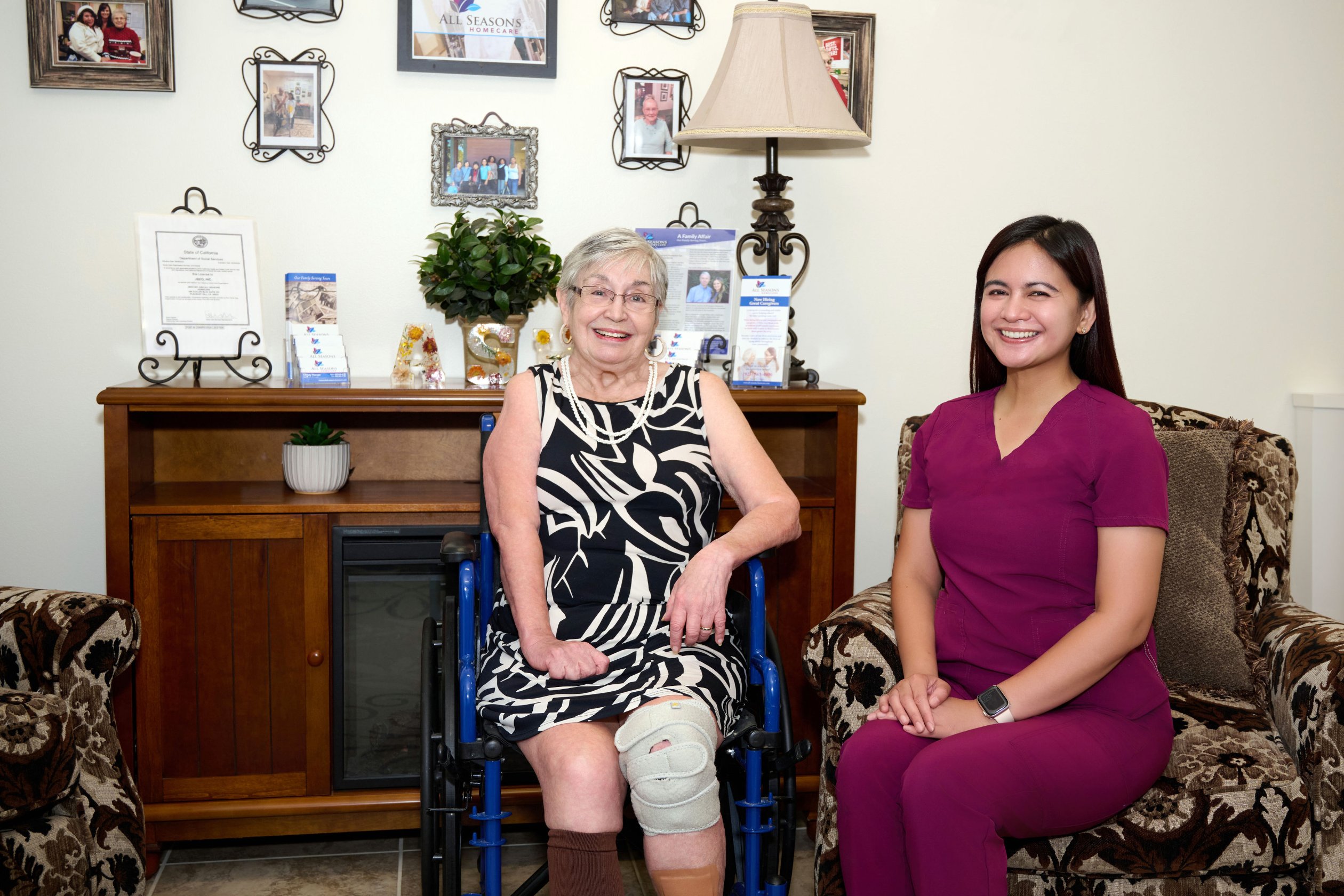 Photo of Nurse and Patient - All Seasons Homecare